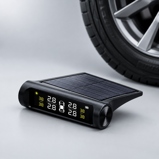 Medidor Presión Llantas Carga solar